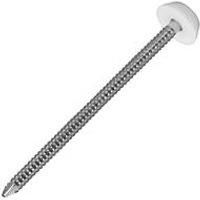 FloPlast Nails White Head A4 Stainless Steel Shank 3mm x 65mm 100 Pack (814RV)
