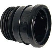 FloPlast Ring Seal Soil Coupling (Dia)110mm Black