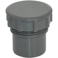 FloPlast Solvent Weld Access Plug Anthracite Grey 32mm 5 Pack (508KJ)