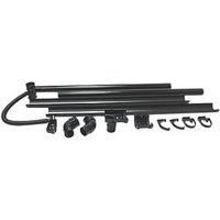 FloPlast MiniFlo Half Shed Water Butt Guttering Pack - Black