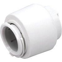 FloPlast FloFit+ Plastic Push-Fit Stop Ends 10mm 2 Pack (982RF)