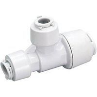 FloPlast FloFit+ Plastic Push-Fit Reducing Tee 15mm x 10mm x 10mm (545PY)