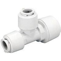 FloPlast FloFit+ Plastic Push-Fit Reducing Tee 22mm x 15mm x 15mm (879RF)