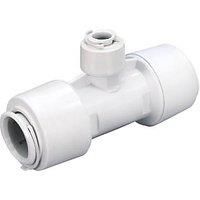 FloPlast FloFit+ Plastic Push-Fit Reducing Tee 22 x 22 x 10mm (447RF)