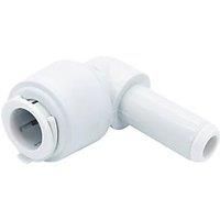 FloPlast FloFit+ Plastic Push-Fit Equal 90 Stem Elbow 15mm (376RF)