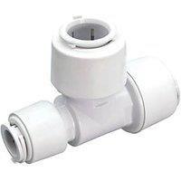 FloPlast FloFit+ Plastic Push-Fit Reducing Tee 22mm x 15mm x 22mm (727RF)