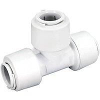 FloPlast FloFit+ Plastic Push-Fit Equal Tees 15mm 5 Pack (707PY)