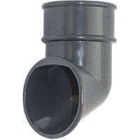 FloPlast 68mm Round Line Downpipe Shoe - Anthracite Grey