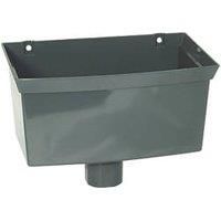 Floplast Anthracite Grey Square Downpipe (L)0.21M