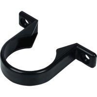 FloPlast WS35B Solvent Weld Waste Pipe Clips - Black 40mm Pack of 3