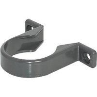 5 x Floplast Solvent Weld 32mm Waste Pipe Clips Brackets Anthracite Grey - New
