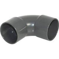5 x Floplast uPVC  Solvent Weld 32mm Waste Pipe Bends 92.5° Anthracite Grey