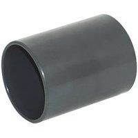 5 Floplast uPVC Solvent Weld 40mm Waste Pipe Straight Couplers  Anthracite Grey