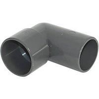 FloPlast Solvent Weld Conversion Bend 90 Anthracite Grey 40mm 5 Pack (778KJ)