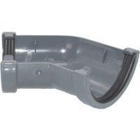 FloPlast 76mm MiniFlo Gutter Angle 135 - Anthracite Grey