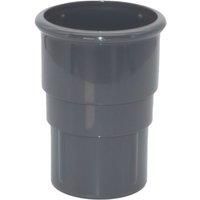 FloPlast 50mm Anthracite Grey MiniFlo Downpipe Pipe Socket