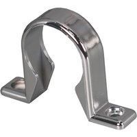 FloPlast Compression Uni Waste Pipe Clips Chrome 32mm 3 Pack (458VF)
