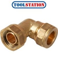 Made4Trade Compression Bent Tap Connector 22mm x 3/4"