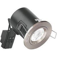 Enlite EFD Fixed Fire Rated LED Downlight Satin Nickel 5W 500lm (4286P)