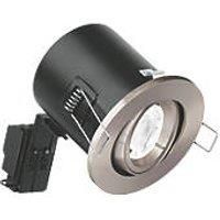 Enlite EFD Adjustable Fire Rated LED Downlight Satin Nickel 5W 500lm (2828P)