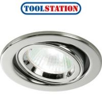 Cast Ring 240V/12V Adjustable Downlight Polished Chrome