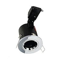 Aurora Fire Rated Downlight Twist Lock With LED Lamp Polished Chrome