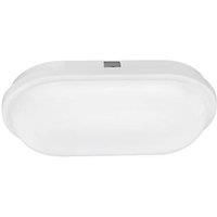 Enlite BH220/40 240v IP65 20w LED Oval Polycarbonate Bulkhead 4000k Cool White