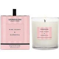 Stoneglow Modern Classics Boxed Candle in Glass Tumbler - Various Scents (Modern Classics NEW - Pink Peony & Gardenia Candle)