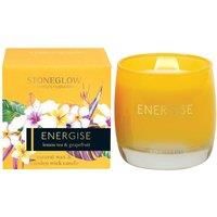 Stoneglow- INFUSION Lemon Tea and Grapefruit ENERGISE Tumbler Candle with Wooden wick - 6980