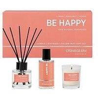 Stoneglow - Wellbeing - Be Happy - Home Fragrance Gift Set - Lemon Bergamot Myrrh