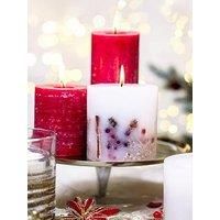 Stoneglow Seasonal Collection - Cosy Vibes - Nutmeg, Ginger & Spice Inclusion Fat Pillar Red