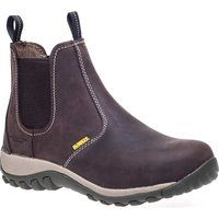 DeWalt Radial Waxy Brown Leather Steel Toe Cap Safety Work Dealer Chelsea Boots
