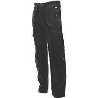 DeWalt Men's Polycotton Pro Tradesman Work Trouser - Black, 36W x 29L