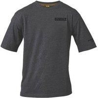 Dewalt Typhoon Mens Charcoal Grey T-Shirt Workwear Work Top Crew Neck Logo Chest