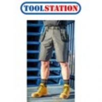 DeWalt Ripstop Holster Pocket Shorts 36" Grey