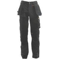 DeWalt Memphis grey/black twin holster knee pad pockets regular fit work trouser