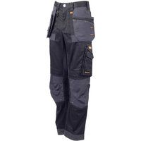 DEWALT Men/'s Harrison Pro Stretch Trousers Waist 29 Leg 42W, Black/Grey, UK
