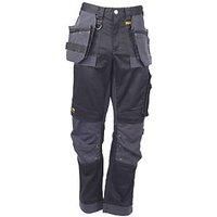 DEWALT Men/'s Harrison Work Utility Pants, Regular fit, Black/Grey, 40W / 31L