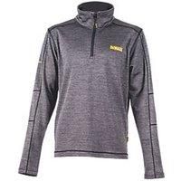 DeWalt Jonesborough Quarter Zip Through Mid Layer Fleece Mens Grey Work Top