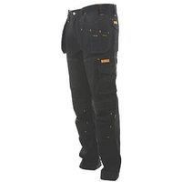 DeWalt Logan Pro-Stretch Work Trousers Black 34" W 31" L (852XR)