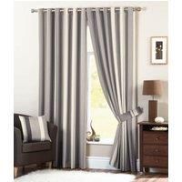 Whitworth Lined Ready Made Eyelet Curtains Charcoal