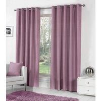 Fusion Sorbonne Ready Made Eyelet Curtains Heather
