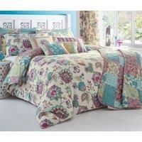 Dreams & Drapes - Marinelli - Easy Care Duvet Cover Set | Double Bed Size | Teal Bedding