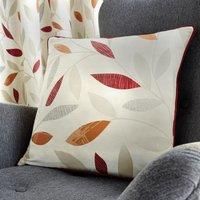 Fusion - Beechwood - 100% Cotton - Filled Cushion - 43x43 cm in Red