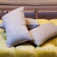 Leo Boudoir Filled Cushion 28cm x 58cm Grey Blush