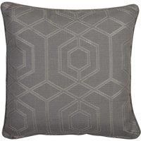 Curtina Camberwell Print Filled Cushion, Graphite, 43 x 43 Cm
