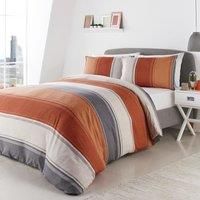 Fusion Duvet Cover and Two Pillow Cases, 52% Polyester / 48% Cotton, Spice, King