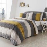 Fusion Duvet Cover and Pillow Case, 52% Polyester / 48% Cotton, Ochre, Single