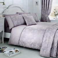 Serene - Jasmine - Easy Care Duvet Cover Set | Super-King Size | Lavender Bedding