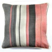 Pink Eyelet Curtains Blush Whitworth Stripe Lined Cotton Ring Top Curtain Pairs